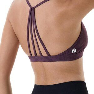 Mercury Workout Sports Bras Women Athletic Removable Padded Backless Strapy Mini